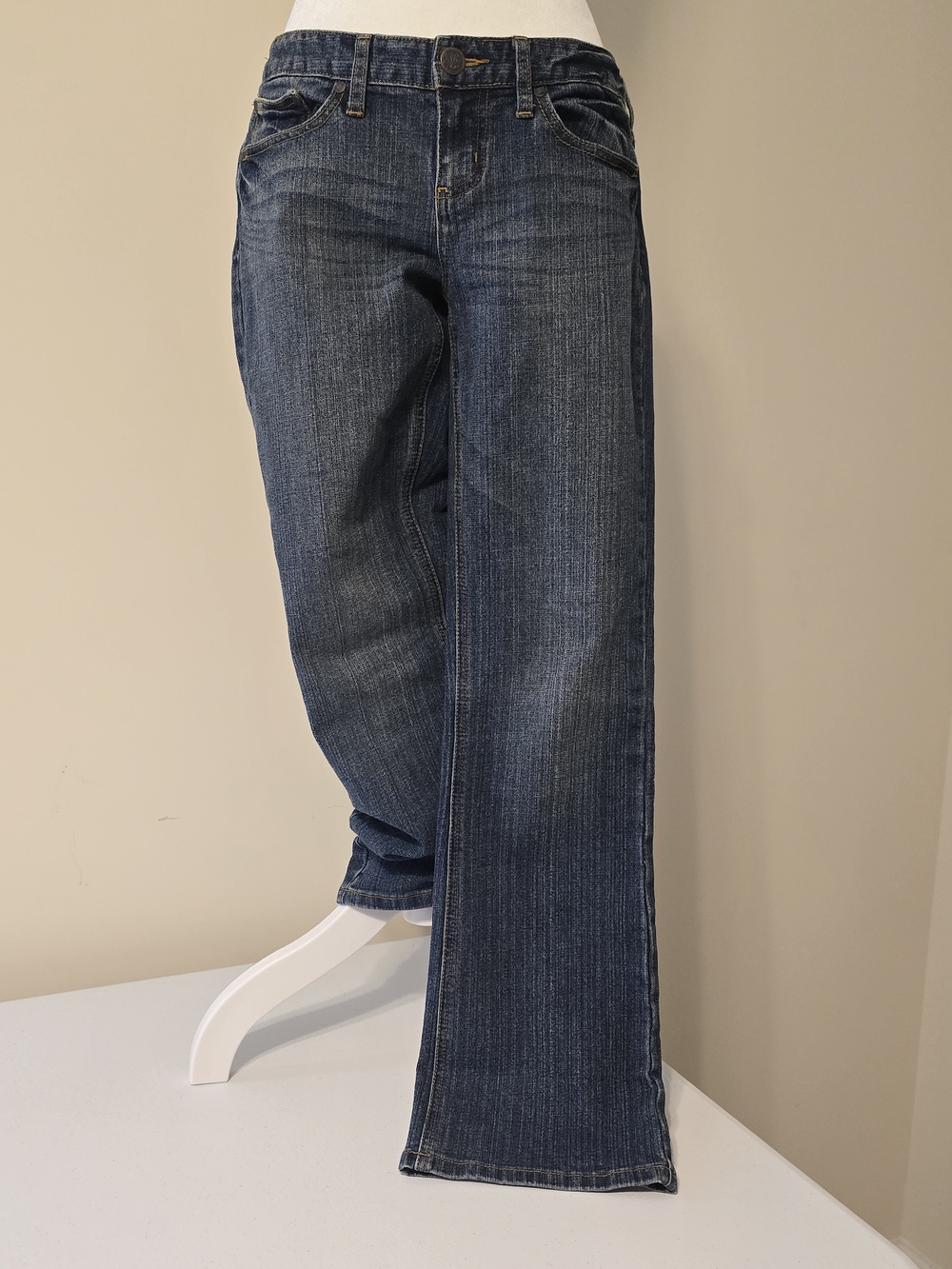 Vintage American Rag Woman's Dark Blue Boot Cut Jeans Size 7S